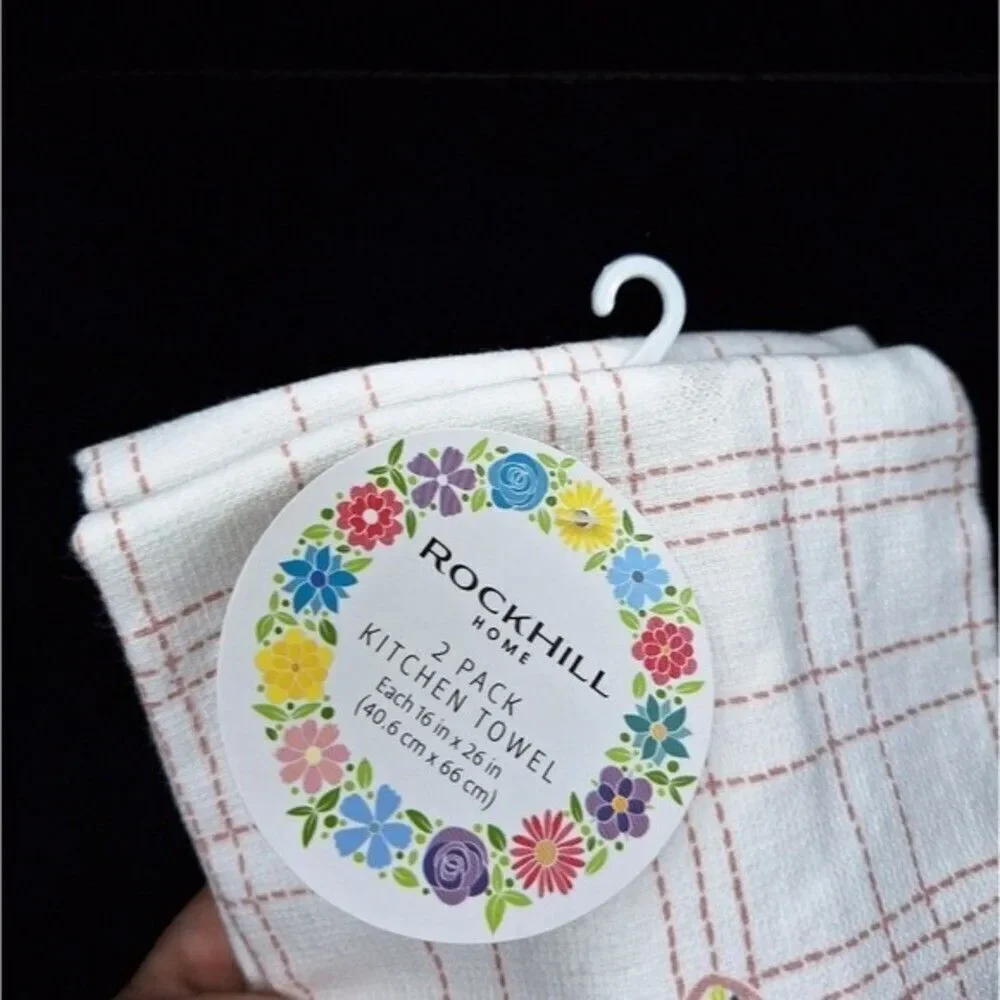 Cotton floral cross Kitchen Towels
